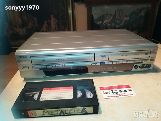 funai drv-a2635 dvd/vhs dual recorder-germany 1105212041, снимка 4 - Плейъри, домашно кино, прожектори - 32842723