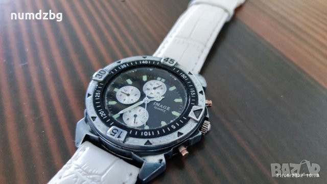 IMAGE мъжки часовник имитиращ сребърна визия, снимка 2 - Мъжки - 37150078