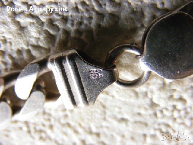 Масивен Сребърен Синджир Панцер, снимка 7 - Колиета, медальони, синджири - 52544126