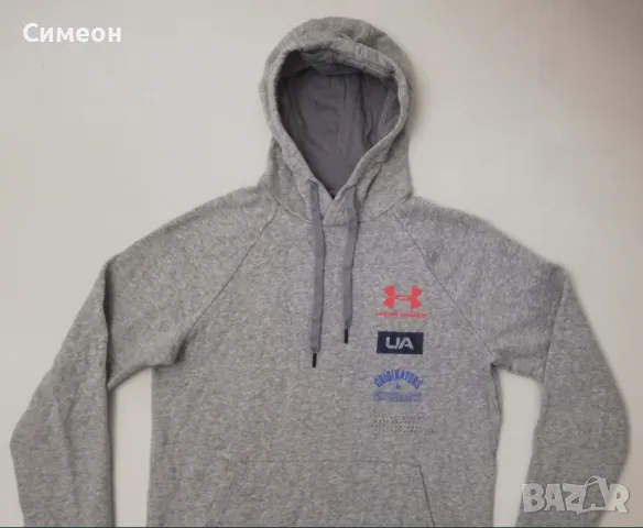 Under Armour UA Rival Fleece Hoodie оригинално горнище S спорт суичър, снимка 3 - Спортни дрехи, екипи - 48597816