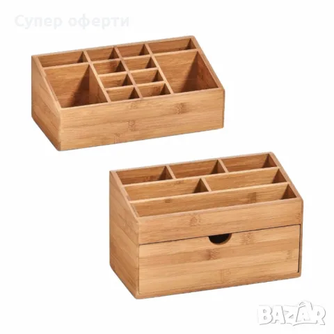 Стилен и практичен бамбуков органайзер