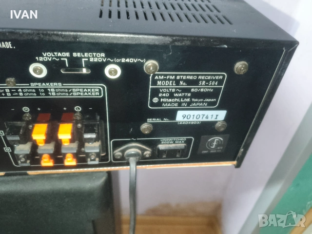Продавам ресивар hitachi sr-504, снимка 6 - Ресийвъри, усилватели, смесителни пултове - 53441636