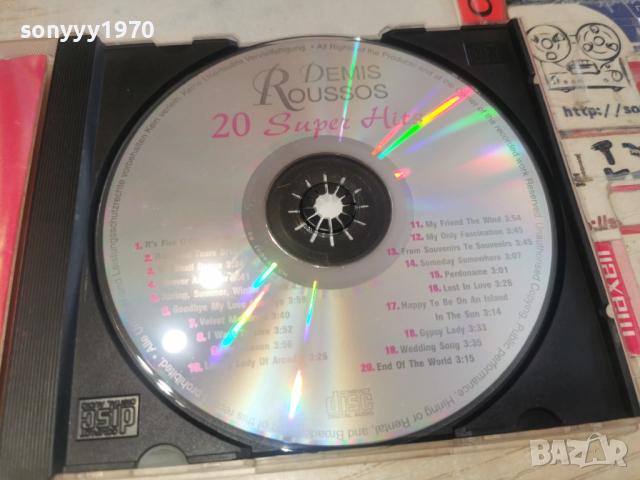 DEMIS ROUSSOS CD 0302261113, снимка 10 - CD дискове - 53334762