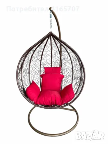 🌿 Градинска люлка от PVC ратан – Елегантност и комфорт за вашето външно пространство! 🌿, снимка 5 - Градински мебели, декорация  - 50209550