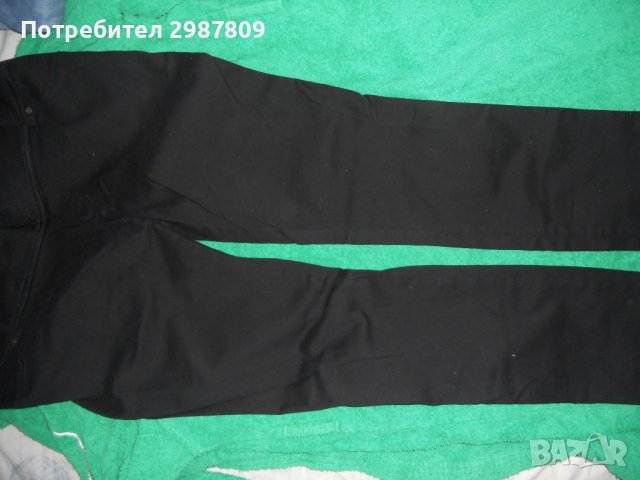 Дамски дънки еластични в черно ,  с широка талия около корем  размер   Л ХЛ , снимка 2 - Дънки - 37992863