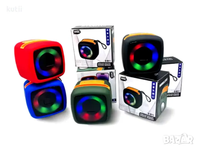 🔥ГОЛЯМО НАМАЛЕНИЕ на МИНИ преносима Bluetooсth колонка с LED Светлини🔥 🔥 ПРОМО ЦЕНА 31,99 лв🔥, снимка 1
