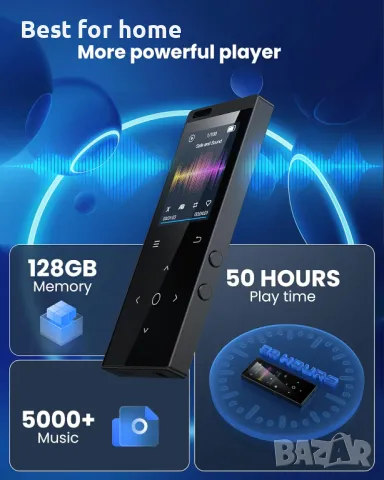 128 GB MP3 плейър, DODOSOUL M800, снимка 5 - MP3 и MP4 плеъри - 49122785