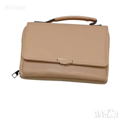 Стилна и компактна к. дамска чанта за през рамо с дълга дръжка., снимка 3 - Чанти - 52854006