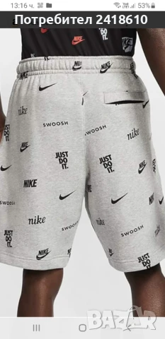 Nike Cotton SWOOSH Mens Size M  ОРИГИНАЛ! Мъжки Къси Панталони!, снимка 2 - Къси панталони - 51104235