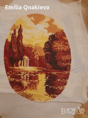 Ушити гоблени с вилерови конци, най- ситен бод.