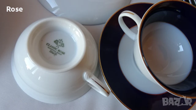 Винтидж порцелан Rosenthal Classic Rose Cobalt Blue 1974-1982, снимка 5 - Сервизи - 51416830