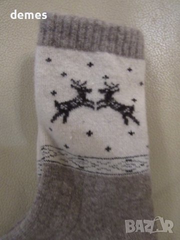 Машинно плетени детски чорапи от 100 % вълна, размер 5, снимка 2 - Чорапи - 42952589