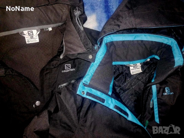 Мъжко и дамско черно яке SALOMON, снимка 2 - Якета - 52350262