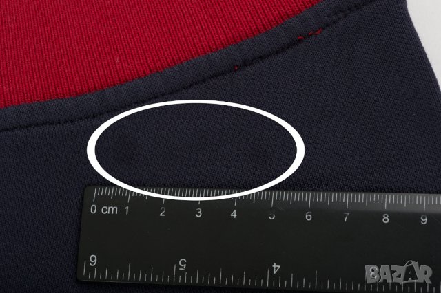 Мъжка блуза от памук в тъмносиньо и червено Jimmy Sanders - 3XL, снимка 6 - Блузи - 43084127