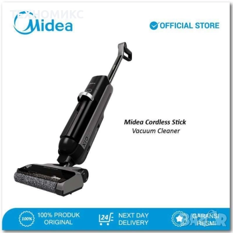 Midea Vacuum Cleaner MX10EUBK – 2 в 1 безжична прахосмукачка и моп, снимка 2 - Прахосмукачки - 51736757