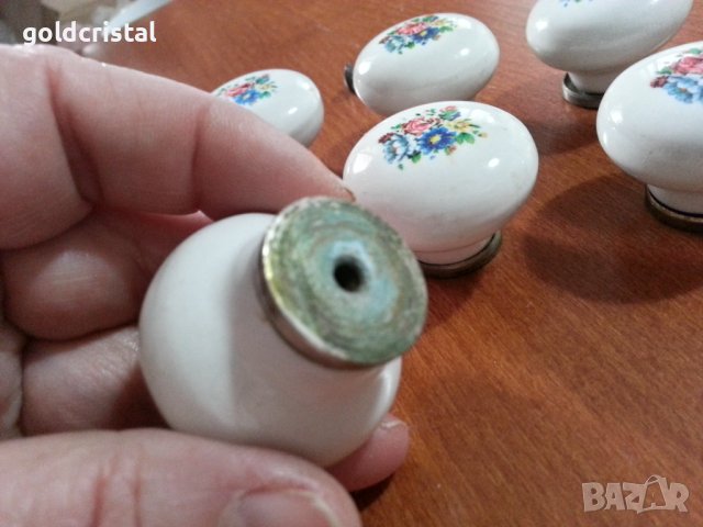 Ретро порцеланови дръжки за мебели , снимка 6 - Антикварни и старинни предмети - 40556709