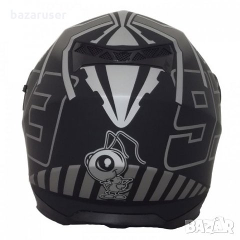 Каска за Мотор 2496 Lotus Черен Мат 72041/182829, снимка 3 - Аксесоари и консумативи - 32403792