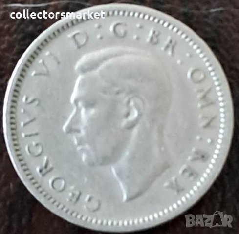 6 пенса 1947, Великобритания, снимка 2 - Нумизматика и бонистика - 44003225