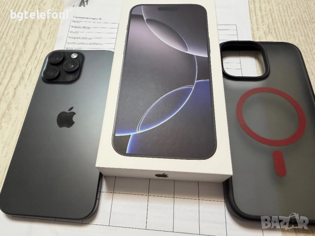 iPhone 17 Pro Max 256GB Black Titanium,94% живот на батерията,гаранция до 09.12.2026г., снимка 2 - Apple iPhone - 53116158