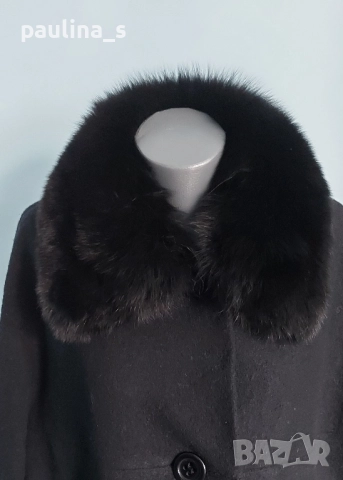 Винтидж аутлет / 2 бр. Вълнено палто с естествена кожа с косъм "Rue de Grenelle" и "Antoinette", снимка 18 - Палта, манта - 47980241