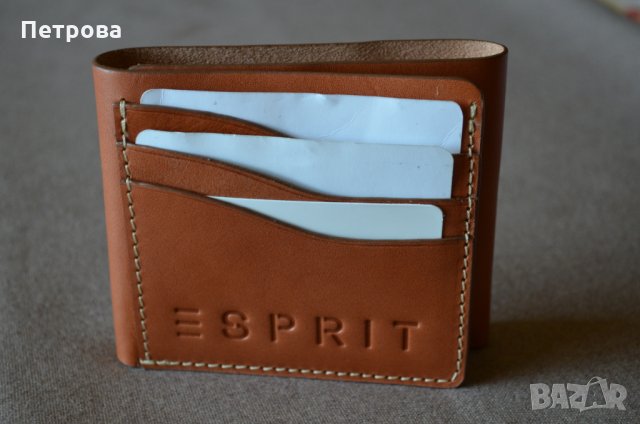 Esprit хоризонтален кожен портфейл до 12 карти, снимка 4 - Портфейли, портмонета - 32742325