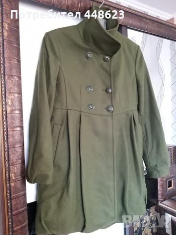 Дамско зелено палто Л/ХЛ, снимка 3 - Палта, манта - 27293994