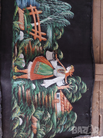 Рисувана в/у плат от 50 год, снимка 6 - Картини - 36554804