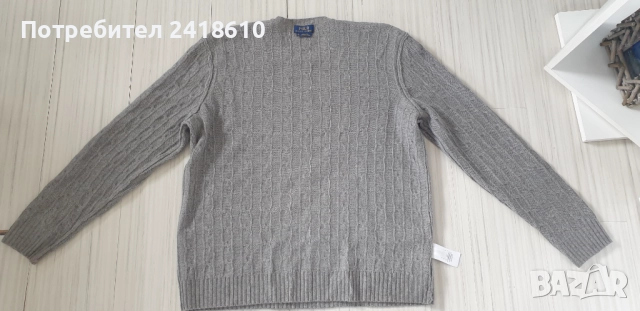 POLO Ralph Lauren Cable Merino/ Cashmere  Knit Mens Size XL  ОРИГИНАЛ! Mъжки Пуловер, снимка 14 - Пуловери - 52040955