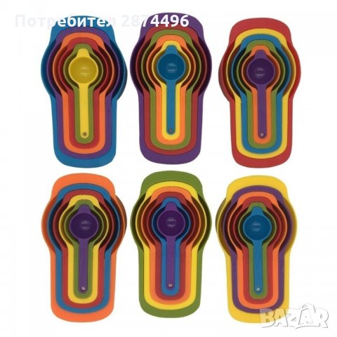 1513 Комплкет 6 бр. Мерителни лъжички, снимка 3 - Аксесоари за кухня - 34639737