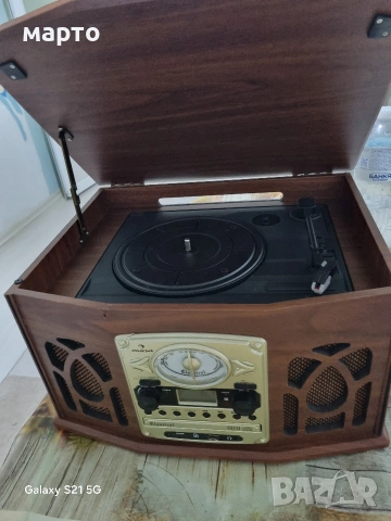 аудио система auna грамофон, снимка 3 - Аудиосистеми - 53064280