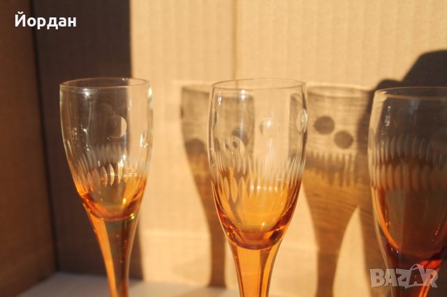 Елегантни чаши за коняк или ракия, снимка 5 - Антикварни и старинни предмети - 43573250