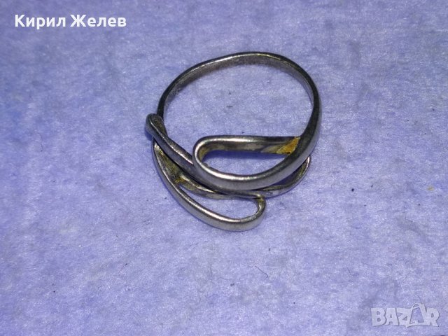 АРТИСТИЧЕН СРЕБЪРЕН ПРЪСТЕН СРЕБРО 925 АЖУРНА РЪЧНА БИЖУТЕРСКА ВИНТИДЖ ИЗРАБОТКА 39983, снимка 12 - Пръстени - 43224820