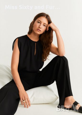 MANGO-нов черен топ Манго-S размер