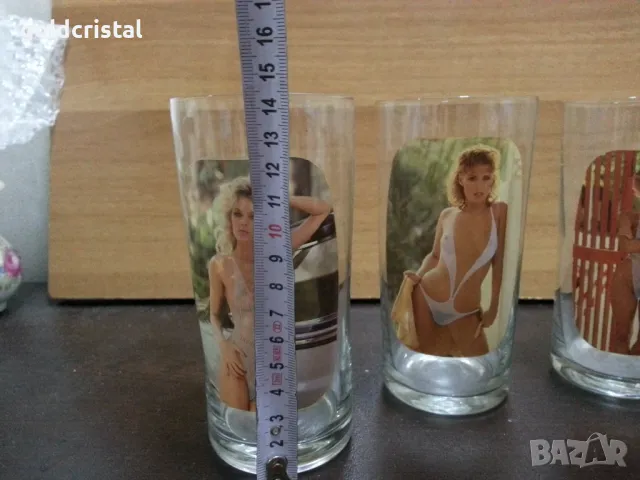 ретро стъклени чаши , снимка 4 - Антикварни и старинни предмети - 47488196