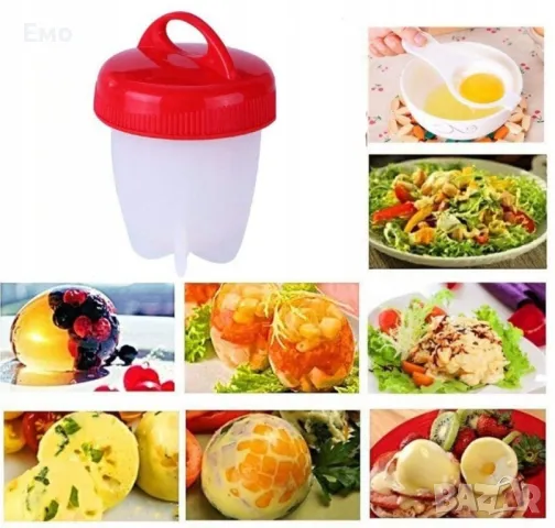 Силиконови формички за варене на яйца без черупка - 6 бр., снимка 4 - Други - 48729795