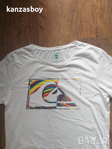 quiksilver organic cotton - страхотна мъжка тениска, снимка 3 - Тениски - 36805414