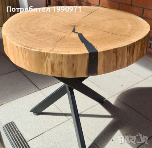 Маси от масив с жив ръб по ваш модел. Орех, дъб, бряст, туморна топола.топола, снимка 4 - Маси - 52471650