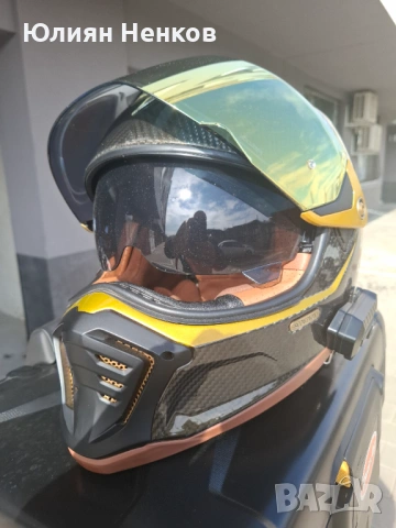 Scorpion Exo-HX1 Carbon SE Black/Gold, снимка 6 - Аксесоари и консумативи - 53465309
