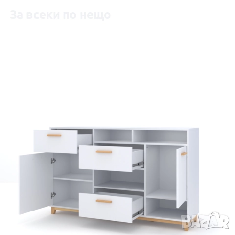 Скрин STEKA 2D3S бяло/каменен дъб Код P1352, снимка 2 - Скринове - 52019973