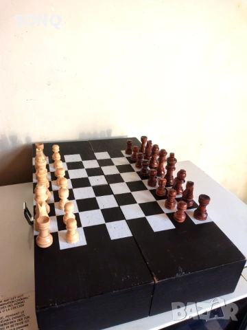 Стар Колекционерски Дървен Шах Кутия За Вино, снимка 6 - Други ценни предмети - 53137149