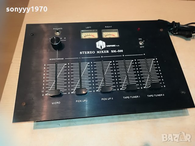 STEREO MIXER-внос от франция 0206211120, снимка 2 - Ресийвъри, усилватели, смесителни пултове - 33078267