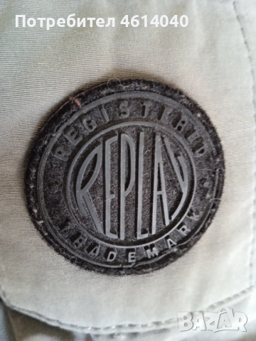 Яке дълго зимно мъжко REPLAY размер L / XL, снимка 5 - Якета - 52821859