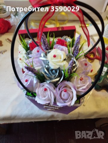 Сапунени цветя, снимка 17 - Изкуствени цветя - 39946525