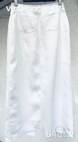 Красива модерна пола груб лен LOUIS LONDON COLLECTION , снимка 6 - Поли - 51208044