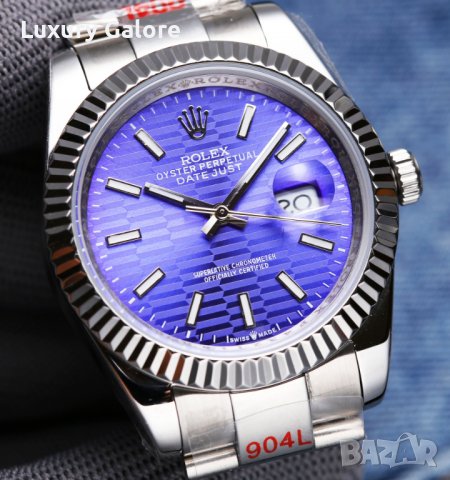 Мъжки часовник Rolex Oyster Perpetual Datejust с автоматичен механизъм, снимка 2 - Луксозни - 36999279