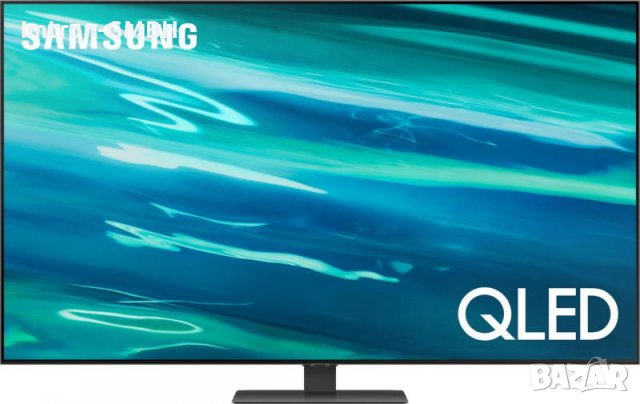 Телевизор Samsung QE55Q80A, 55" (138 см), Smart, 4K Ultra HD, QLED, снимка 1 - Телевизори - 39345224