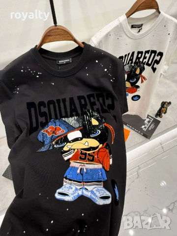 DSQUARED2 Мъжка Нова Тениска Два Цвята Реални Снимки 