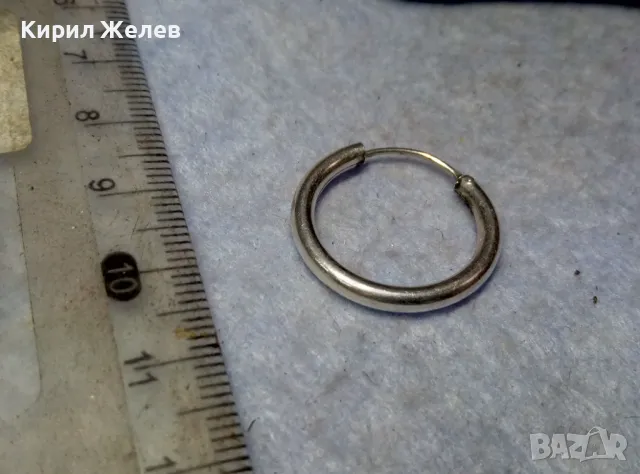 СТАРА КЛАСИЧЕСКИ РЕТРО МОДЕЛ СРЕБЪРНА ОБЕЦА СРЕБРО ВИСОКА ПРОБА ФИНА МАЙСТОРСКА ИЗРАБОТКА 35038, снимка 2 - Антикварни и старинни предмети - 49733894