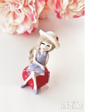 3d седнала жена с шапка силиконов молд форма фондан гипс сапун свещ декор