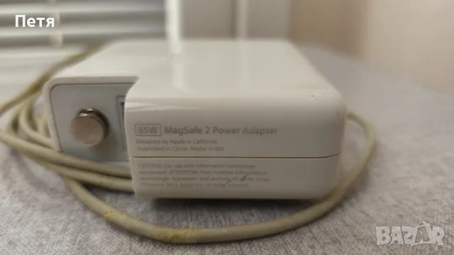 Оригално зарядно за Apple Macbook - MagSafe 2 85W А1424, снимка 2 - Кабели и адаптери - 48909379